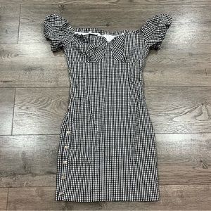 bebe milkmaid dress